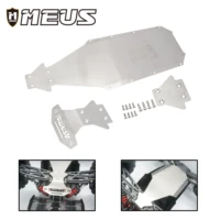 meus stainless steel chassis armor guard plate for 18 arrma kraton exb upgrade parts