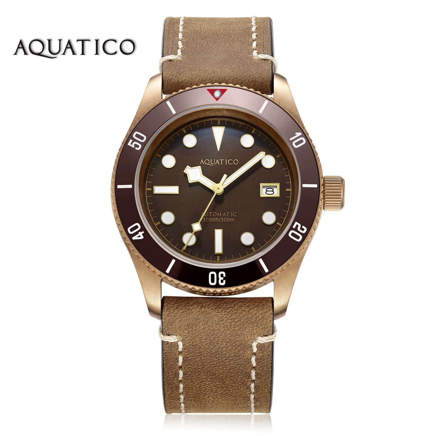

Aquatico Bronze Sea Star Brown Dial Watch (Ceramic Insert)