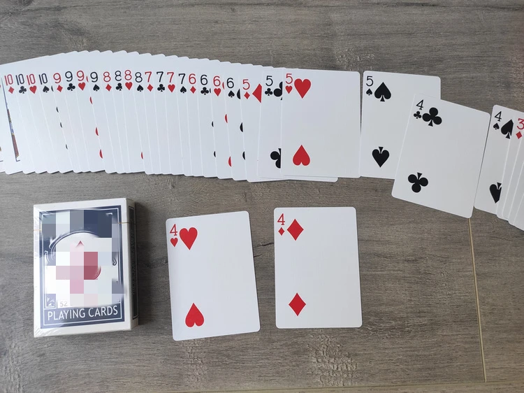 1 колода 52 оттенка красного V3 от Shin Card волшебные фокусы крупным планом