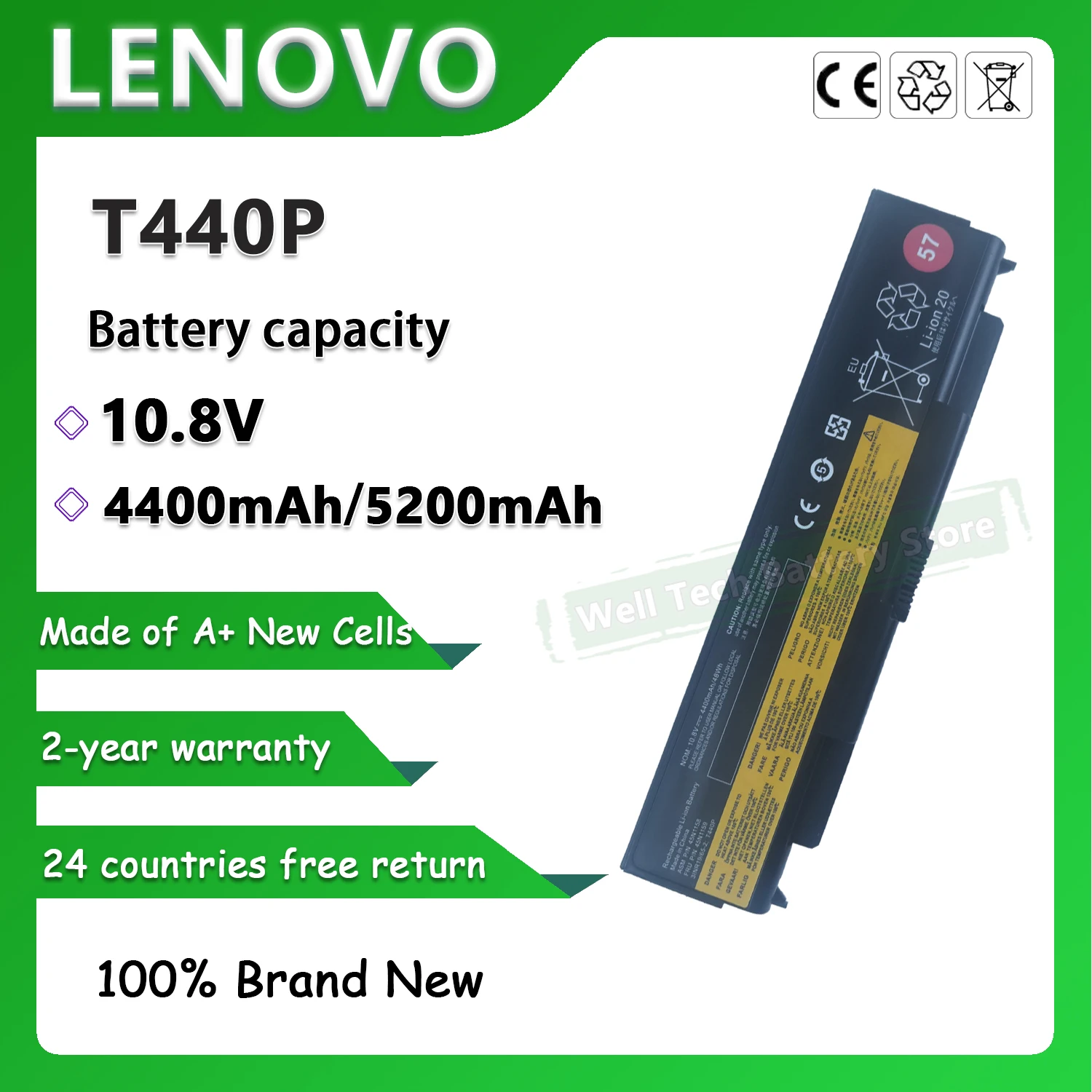 Аккумулятор 45N1145 45N1147 T440P для ноутбука LENOVO ThinkPad T440p Series T540p L440 L540 W540