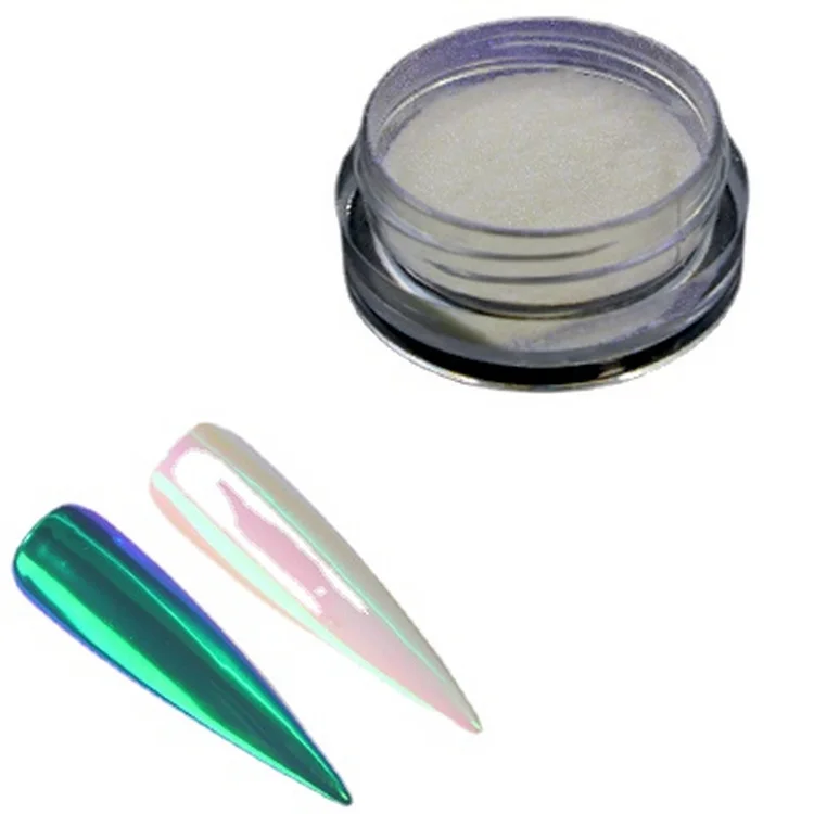 Зеркальный хромовый порошок для ногтей единорога Aurora 5 г/лот пигмент |