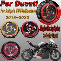 motorcycle parts clutch cover engine racing spring retainer protector guard kit for ducati panigale v4 v4s v4 speciale 20182022