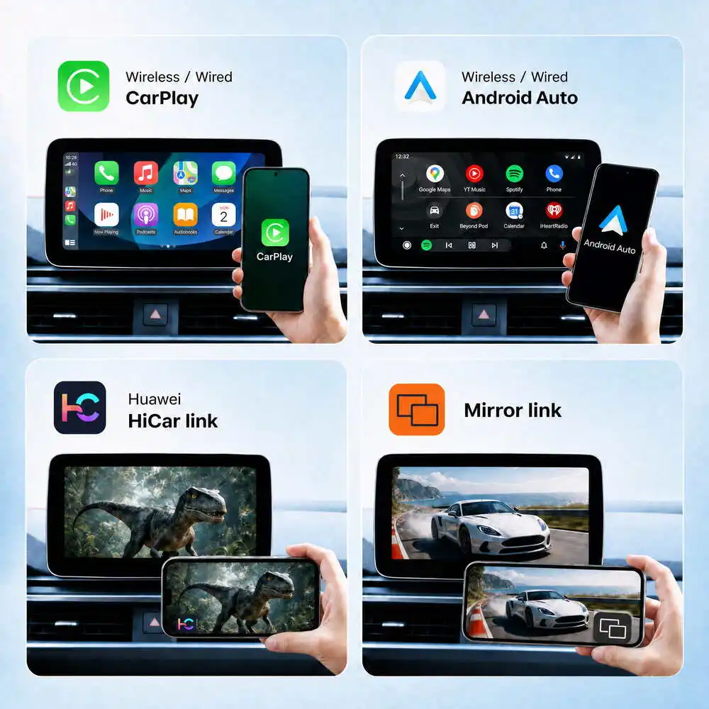 Фото 12,3-дюймовая Android-навигация для Mercedes-Benz C-Class GLC NTG5.0 2015-2018 с 4G CarPlay, Android Auto и GPS-модулем №3