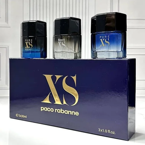 Подарочный мужской парфюмерный набор в стиле Paco Rabanne  Pure  XS. 3 аромата по 30 мл