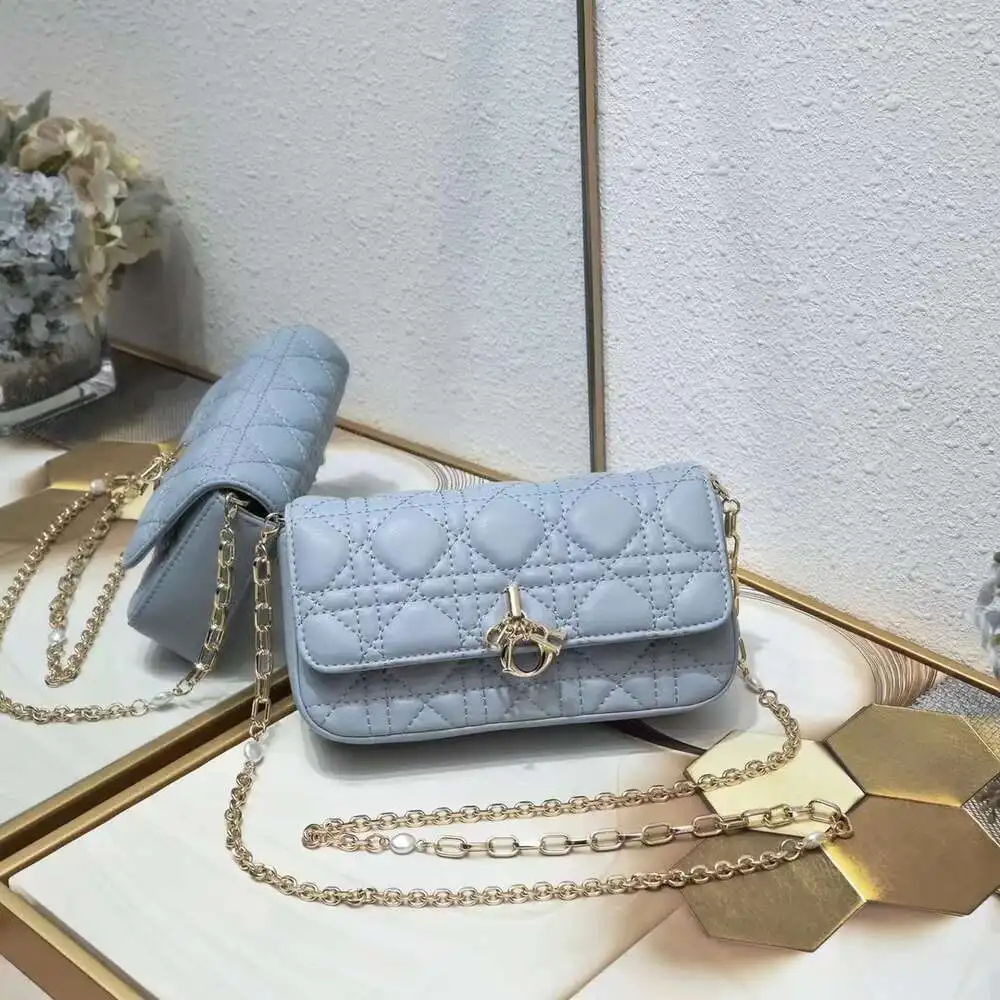точная копия 1:1 18.5*4*10 См . Стиль Christian Dior Сумка Модная Сумочка Через Плечо Женские