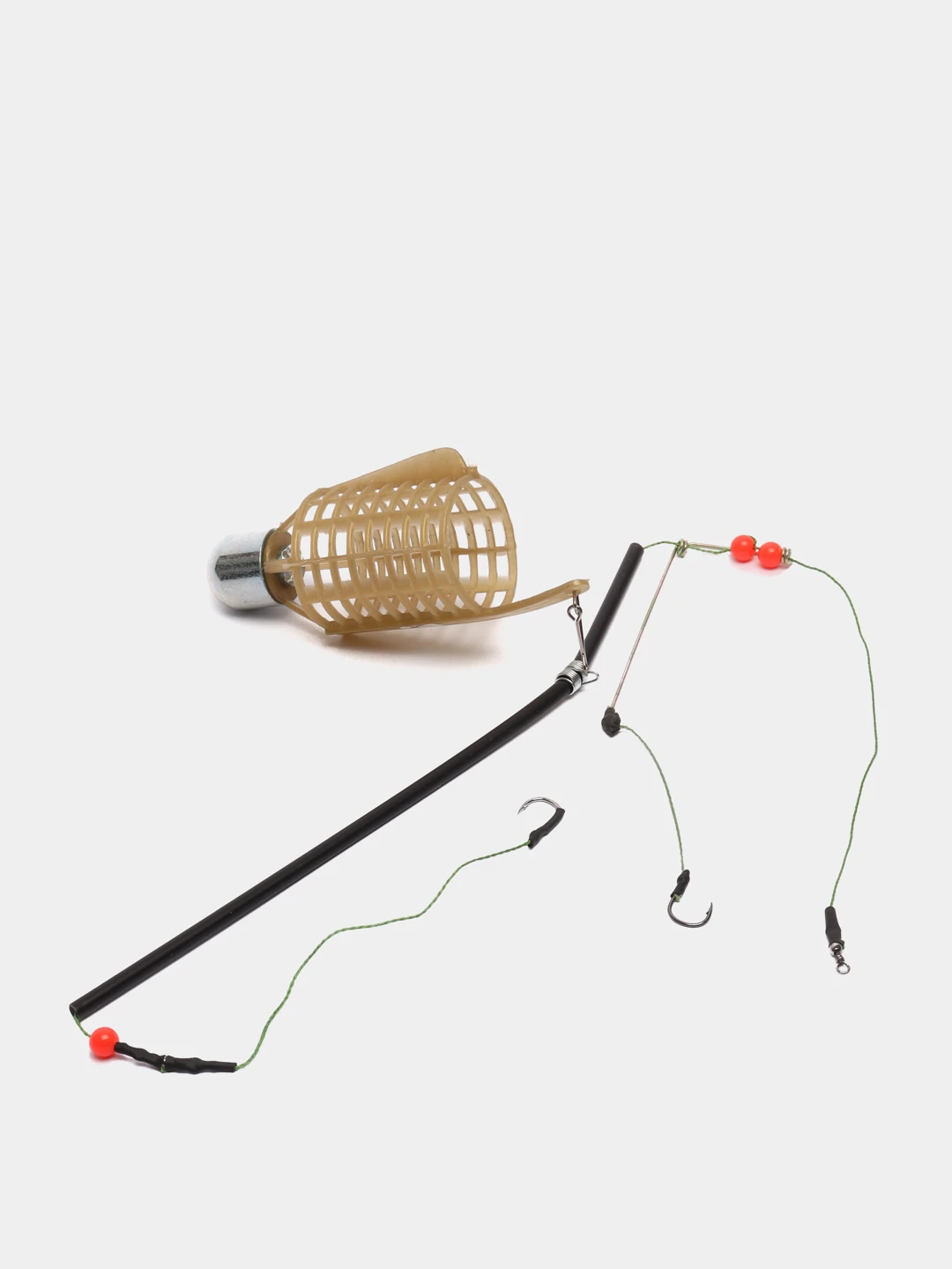 кормушка для прикормки agp сетка с защелкой с поводком и 2 вертлюжками. монтаж карповый фидер спорт 50г, шт. карповый фидер. карповый фидер. карповый монтаж фидер 30гр.