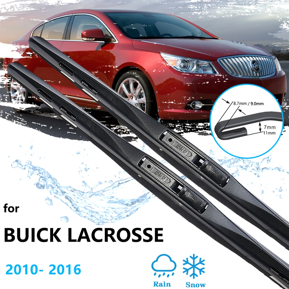 

For Buick Lacrosse Allure Alpheon MK2 2010~2016 Front Wiper Blades Window Windscreen Windshield Cleaners Rubber Silicon Refill