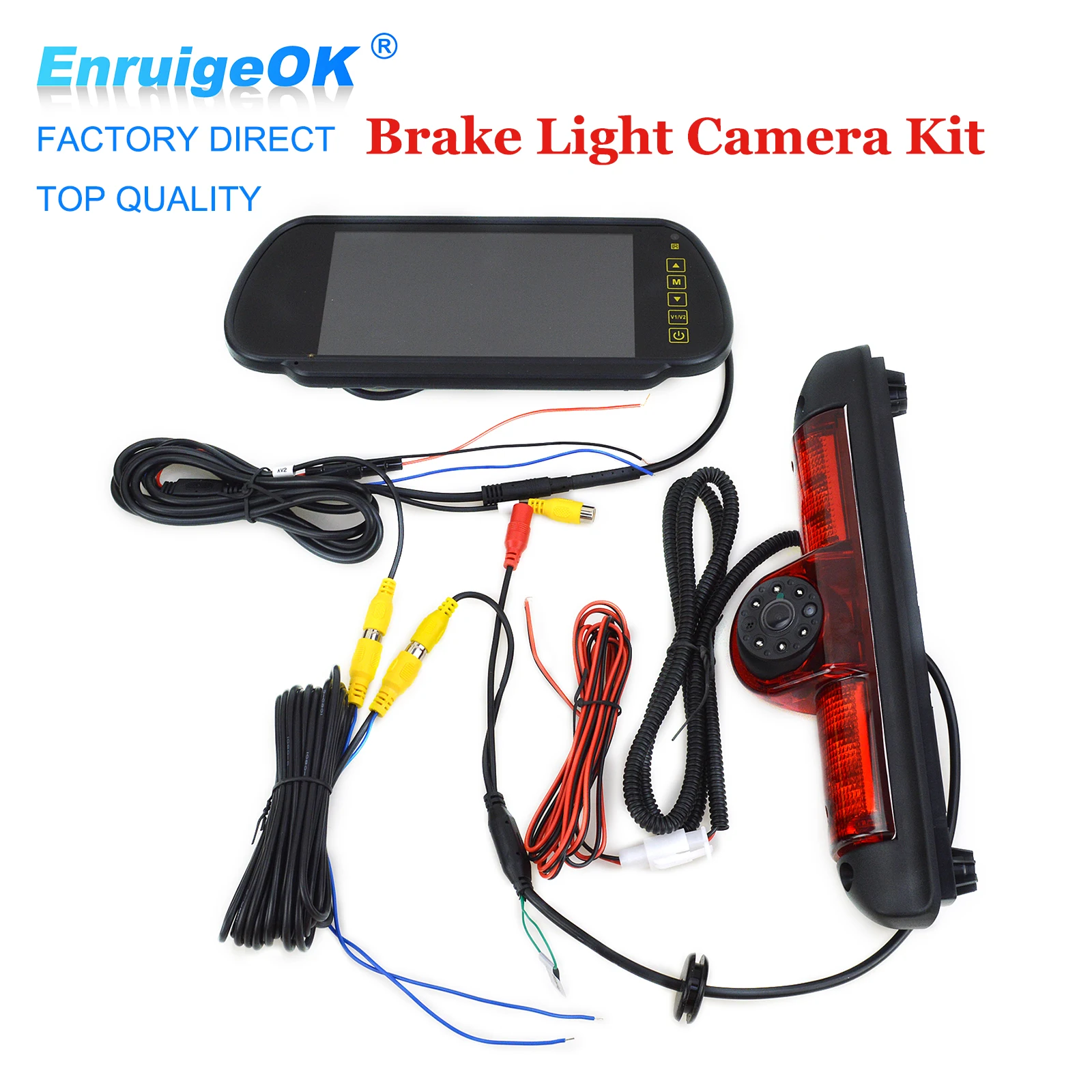 

7 Inch Backup Camera System Kit with 1080P Brake Light Reversing Camera For Fiat Ducato, Citroen Jumper, Peugeot Boxer