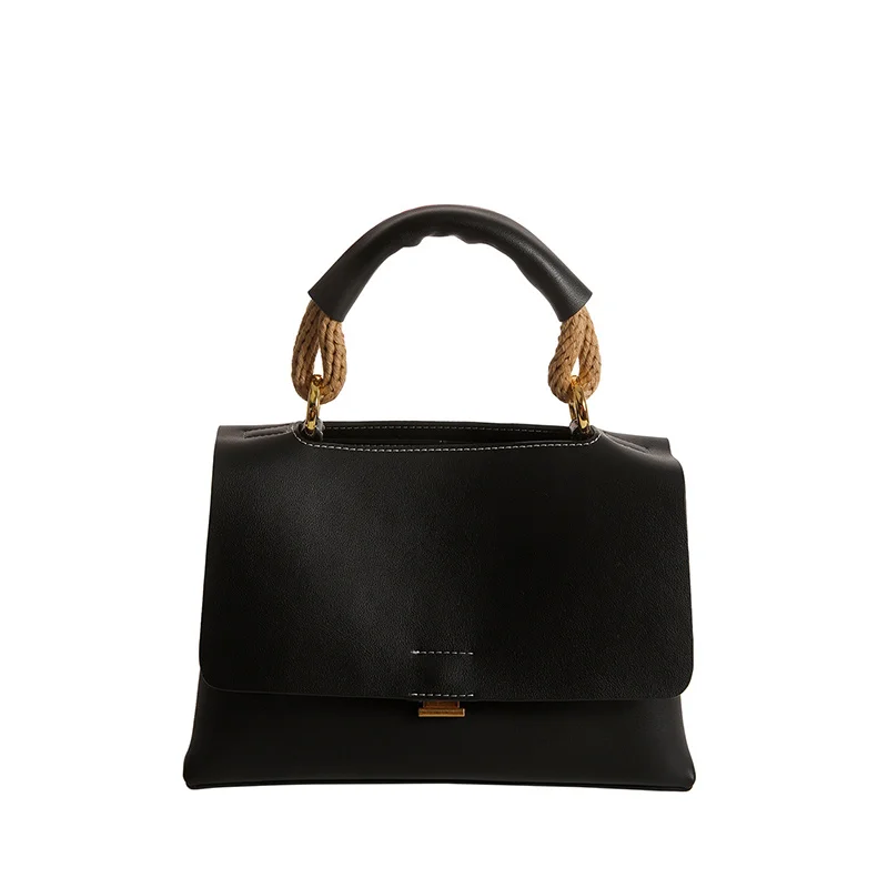 Brand Leather Commuter Bag New Fashion Handbag Women's Shoulder Bag Niche Design British Style Messenger Bag N1455