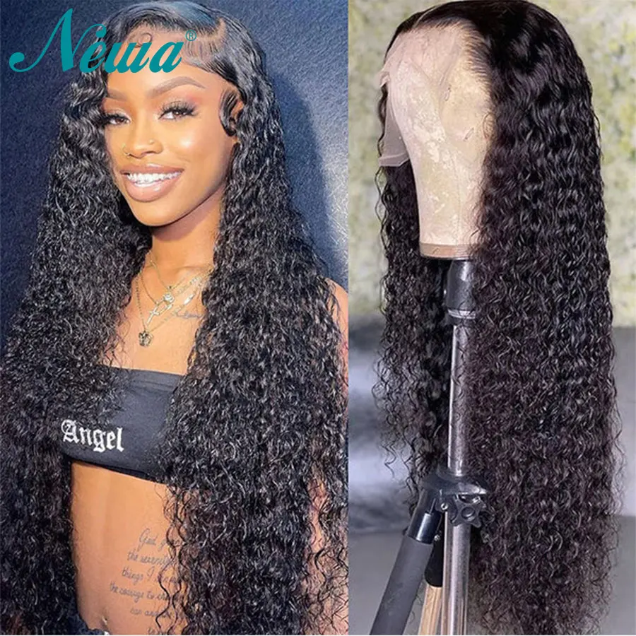 

13x6 Water Wave Lace Front Wig Wet and Wavy Transparent 13x4 Lace Frontal Wig Human Hair Wig Pre Plucked Bleached knots Glueless