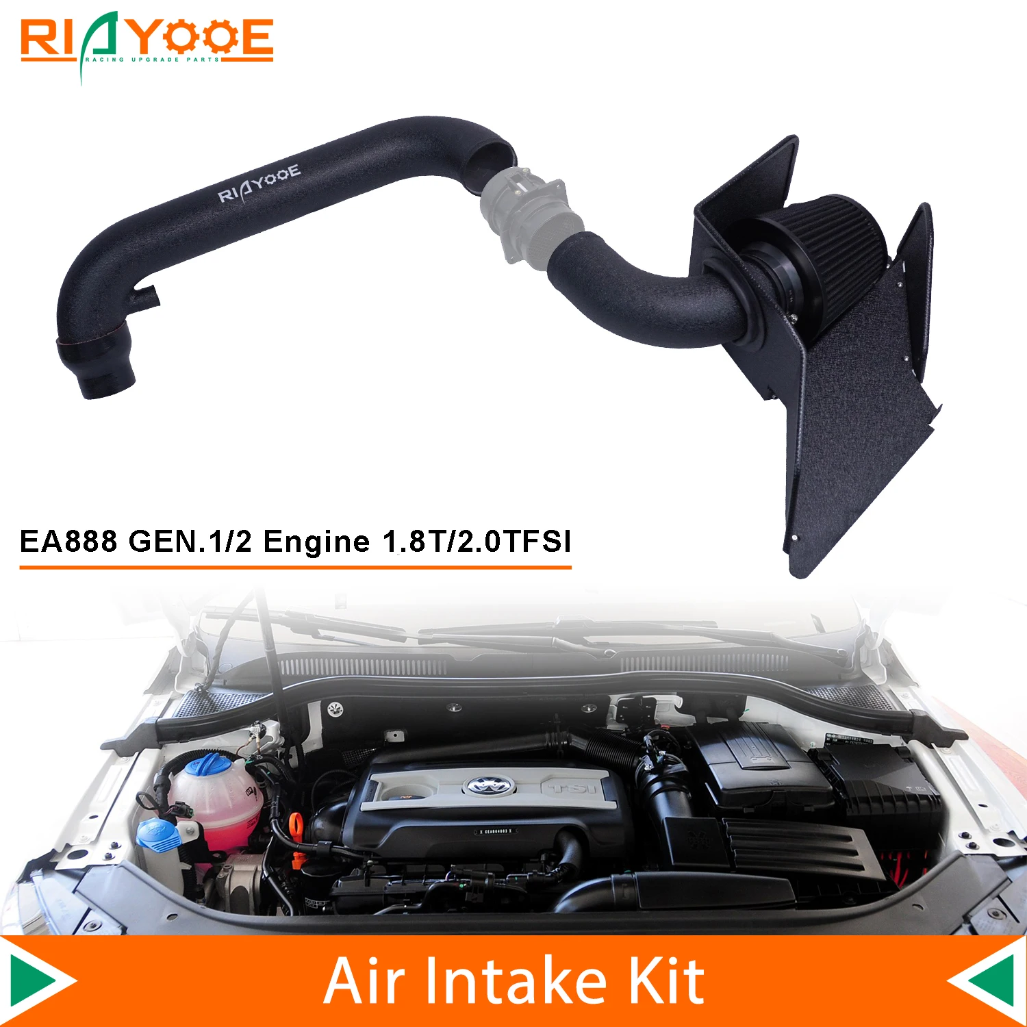 Автомобильный комплект холодного воздуха для VW Golf MK5 MK6 GTI Passat Caddy Seat Leon Audi TT A3 Skoda