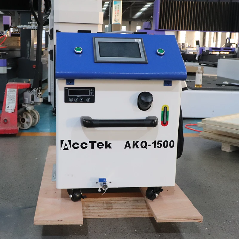 Мини-размер лазерной чистящей машины по металлу 1500 Вт 2000 Максимальный лазер Raycus