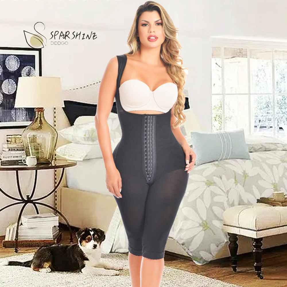 High Compression Girdles Colombian Buttocks Lifts Fat Burner Weight Loss Waist Trainer Skims Women Full Body Tummy Control