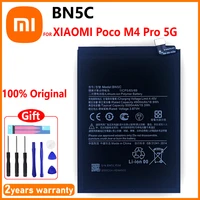 original xiaomi replacement battery bn5c for xiao mi poco m4 pro 5g bn 5c 5000mah cell phone batteria series 5000mah