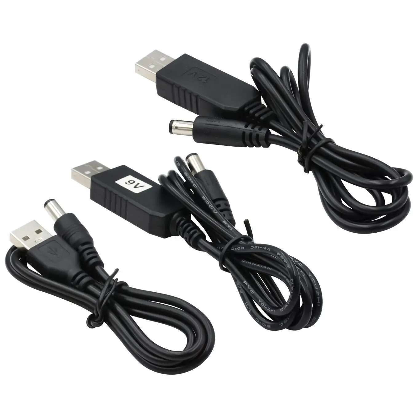 Кабельный модуль повышения напряжения USB от 5V до 9V / 12V DC