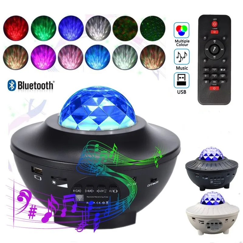 Новинка 2023 светодиодный проектор звездного неба музыка Bluetooth USB сказочные огни