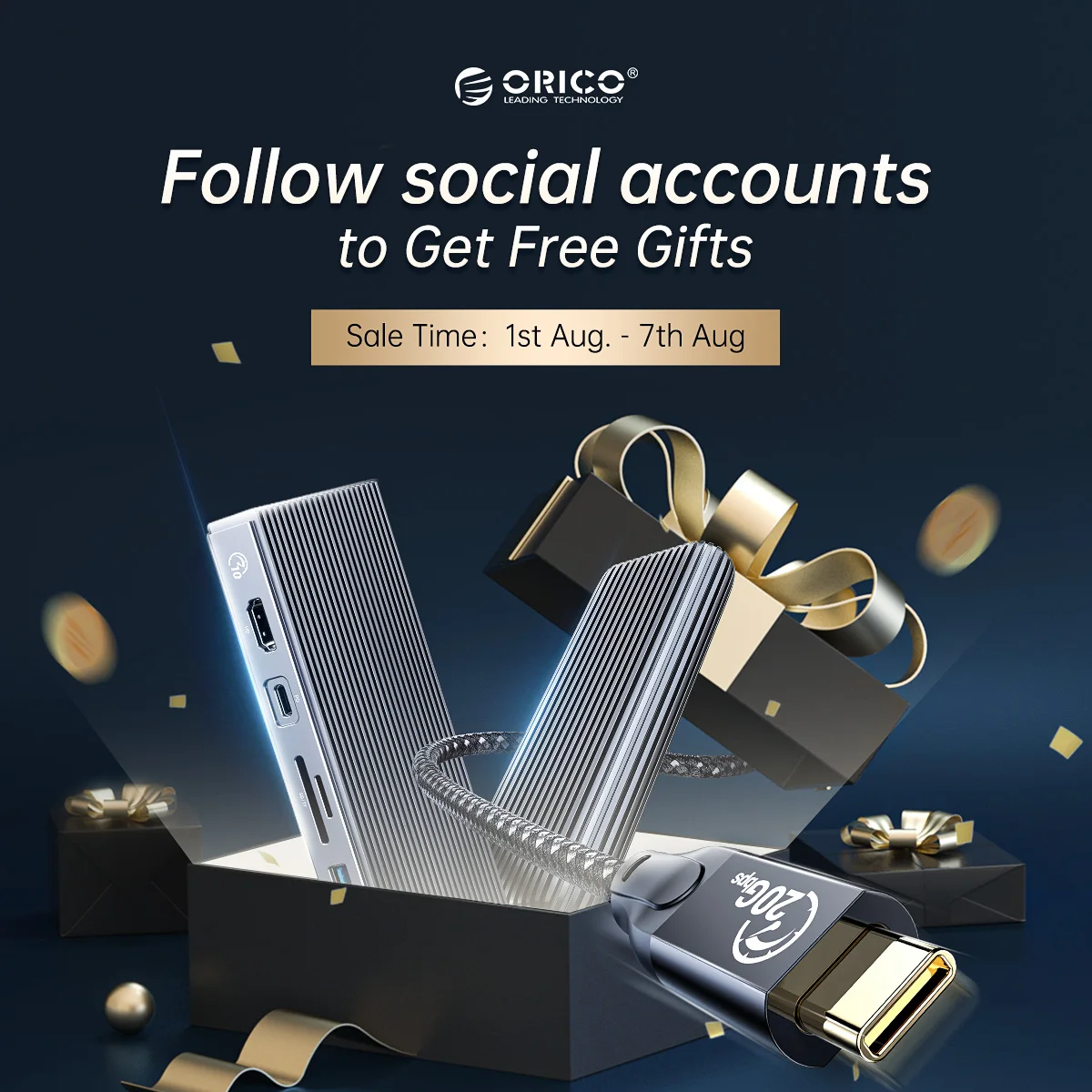 

Сюрприз ORICO --- Бесплатный подарок для вас!