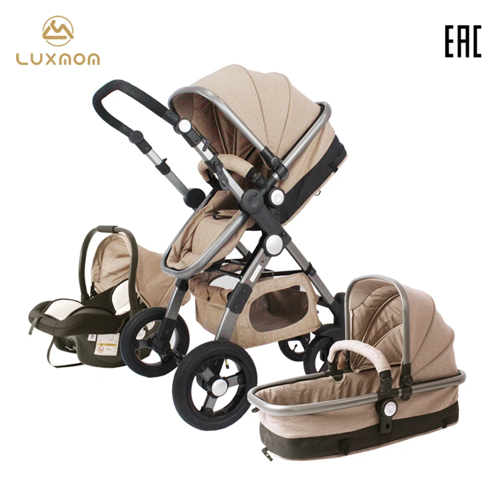LUXMOM Strollers 2in1 3in1 Baby Car Seats Russia free shipping | Four Wheels Stroller