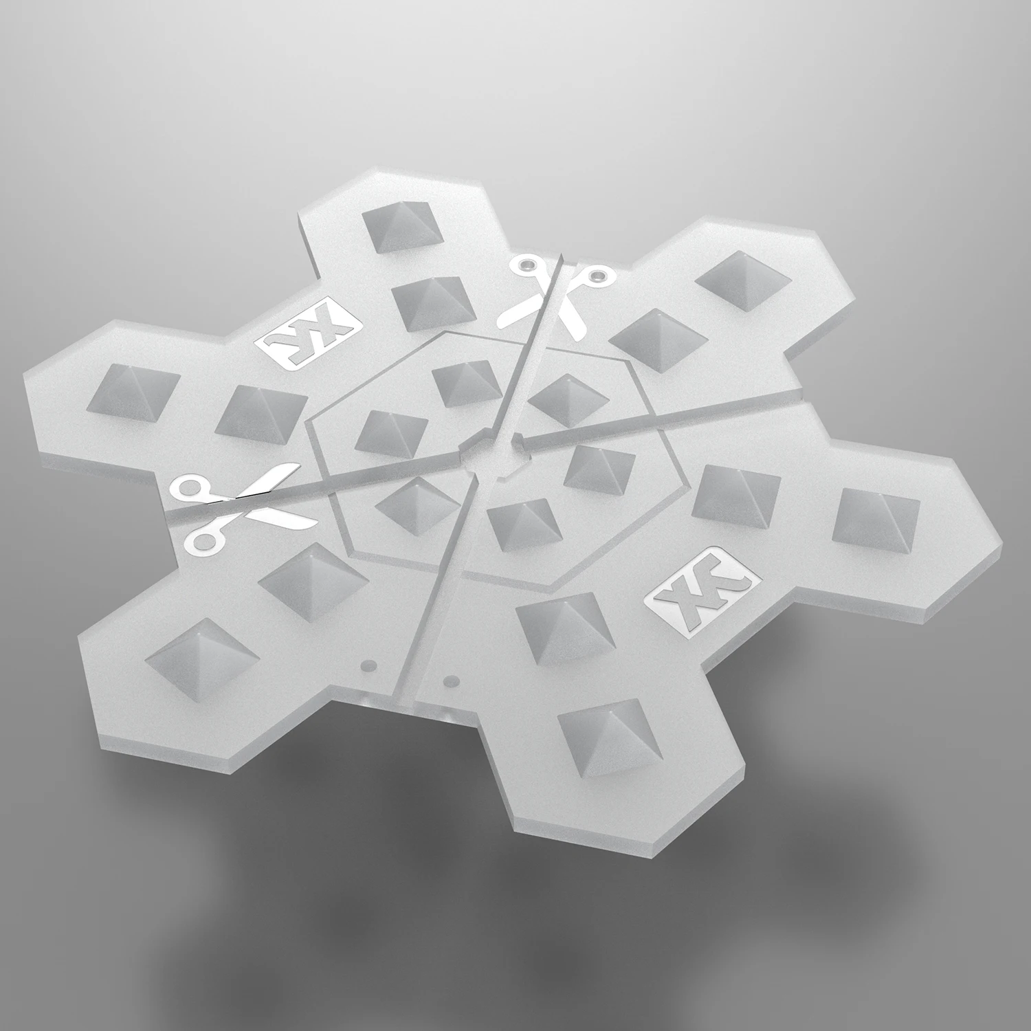 Clear Spike Stomp Pad Anti-slip,provides Extra Grip And Perfect Traction With 3m Adhesives 5.2 X 5.2 Inch