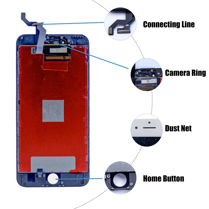 Оригинальный ЖК-дисплей для i phone 6 Plus 3D сенсорный дигитайзер в сборе Phone 6s замена