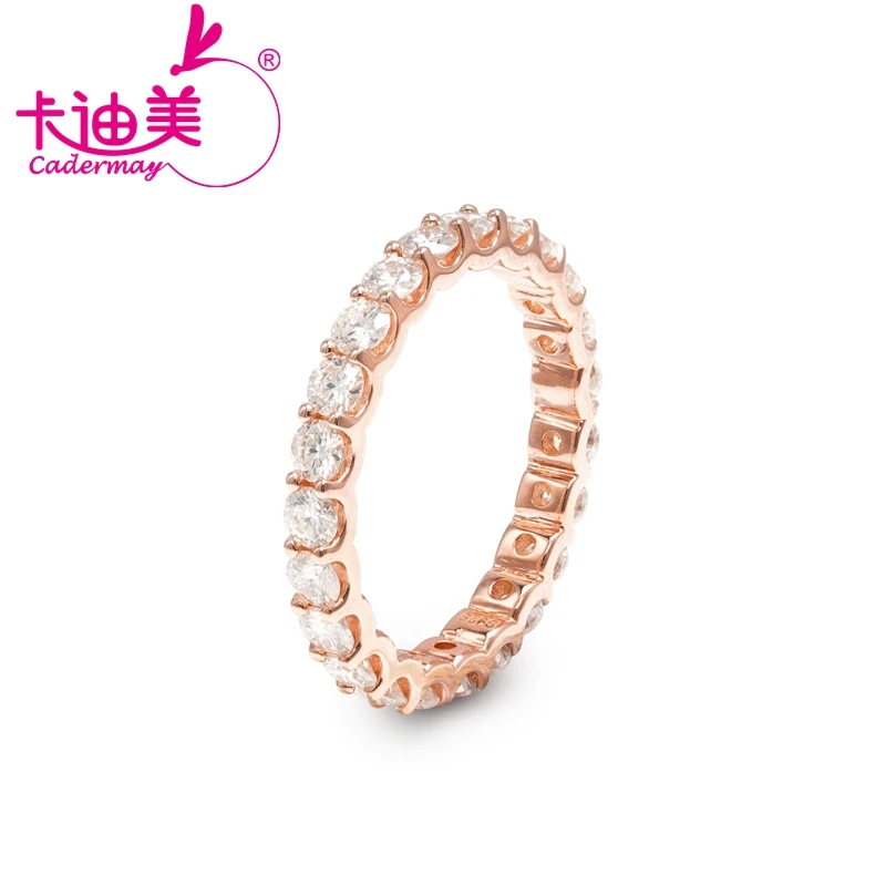 Женское кольцо с муассанитом 3 мм