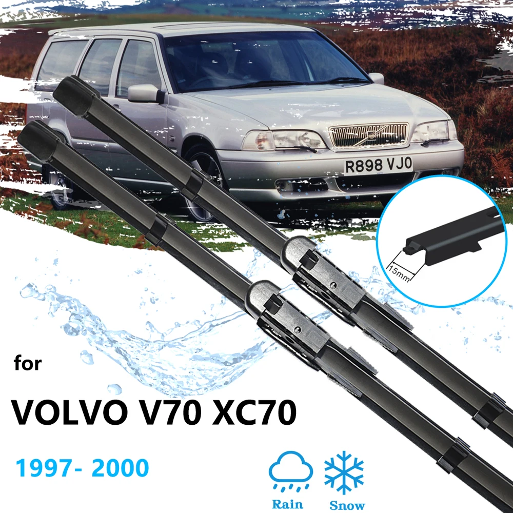 

For Volvo V70 XC70 1997 1998 1999 2000 Wipers Blade Brushe Rubber Arm 24" 22" Car Accessories Front Window Windshield Windscreen