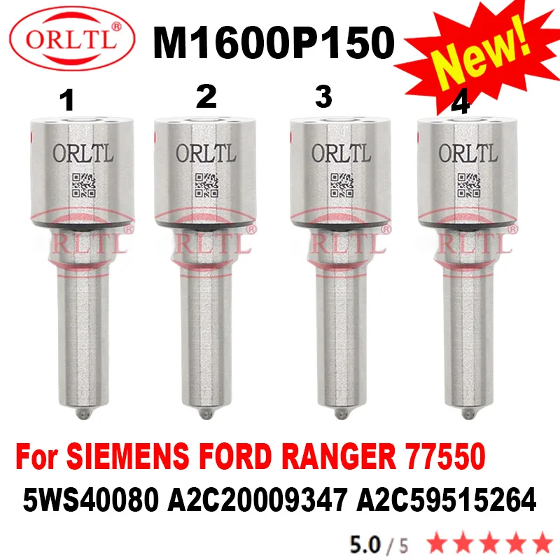 4 шт. M1600P150 Дизельное сопло 5WS40080 A2C 20009347 59515264 OEM DLLA150PM1600 ALLA150PM1600 для FORD RANGER 77550