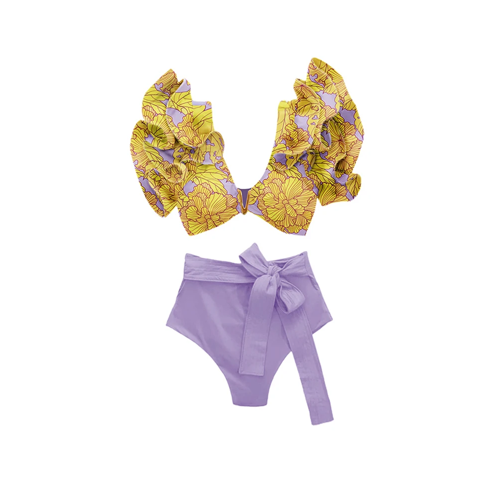 Bikini New 2022 Vintage Print Fashion Pieces for Print OnePiece Swimsuit Elegance Luxury Sexy Erotic Suit Slim Fit