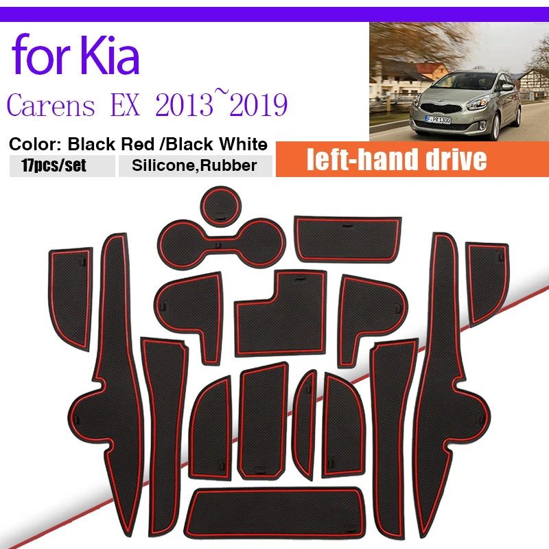 Пылезащитный коврик для Kia Carens EX Rondo RP 2013 ~ 2019 2014 2015 2016 2017 2018 внутренний резиновый