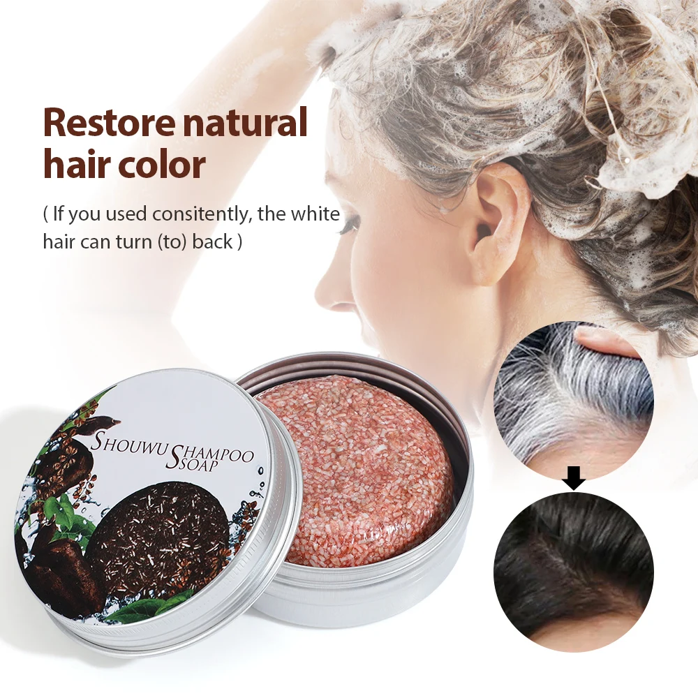 

100% Natural Polygonum Hair Shampoo Soap Pure Plant Shampoo Bar Enhance Hair Root Moisturizing Hair Soap Hair Repair Care