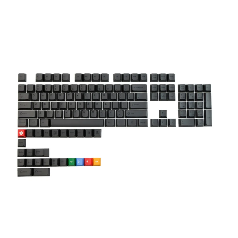 

Cherry Profile 130 Keys PBT Night Keycaps Dye Sublimation Process For MX Switch Mechanical Keyboard