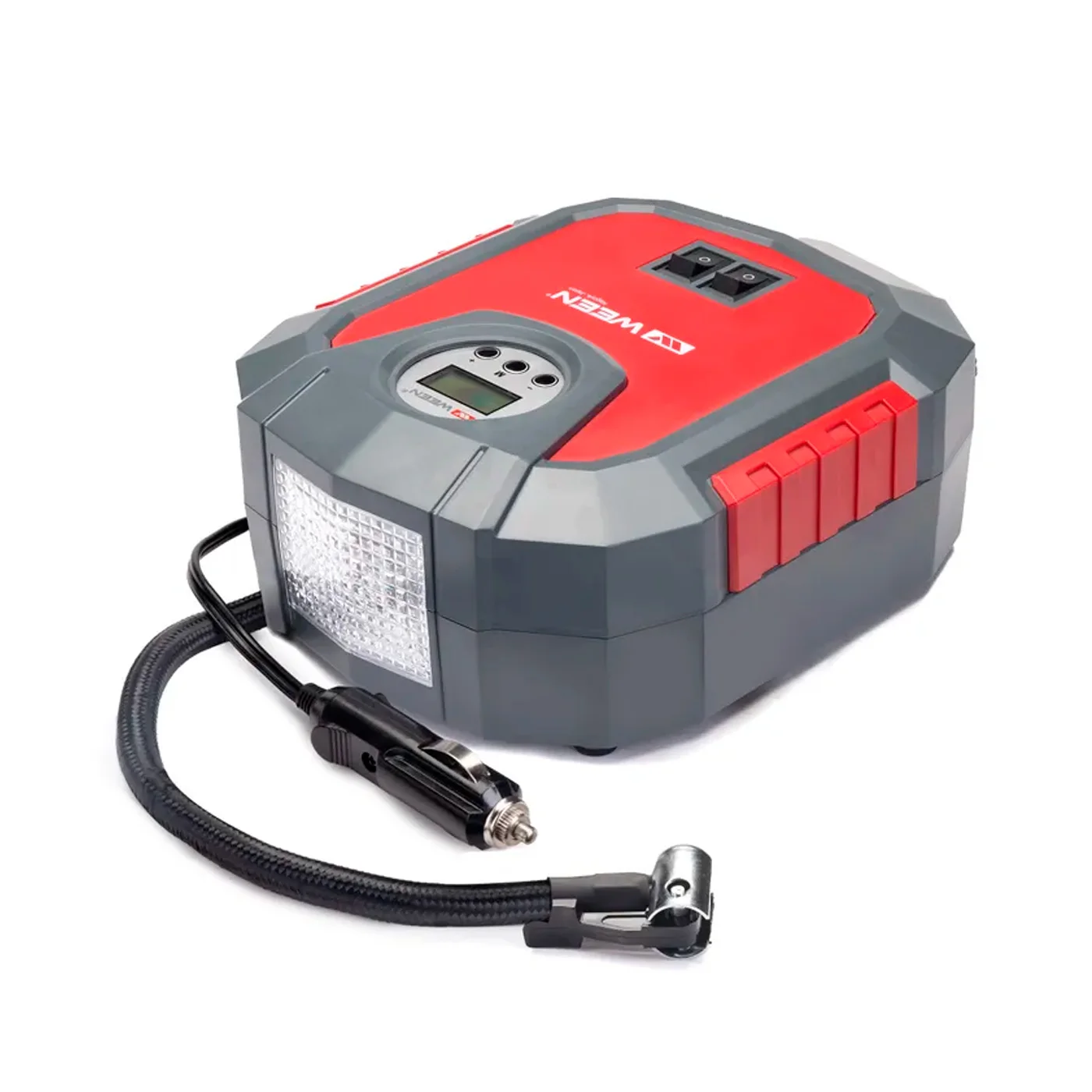 Автомобильный компрессор WEEN Digital Pro-1001, 30л/мин, 120 Вт., 12 V, цифровой манометр