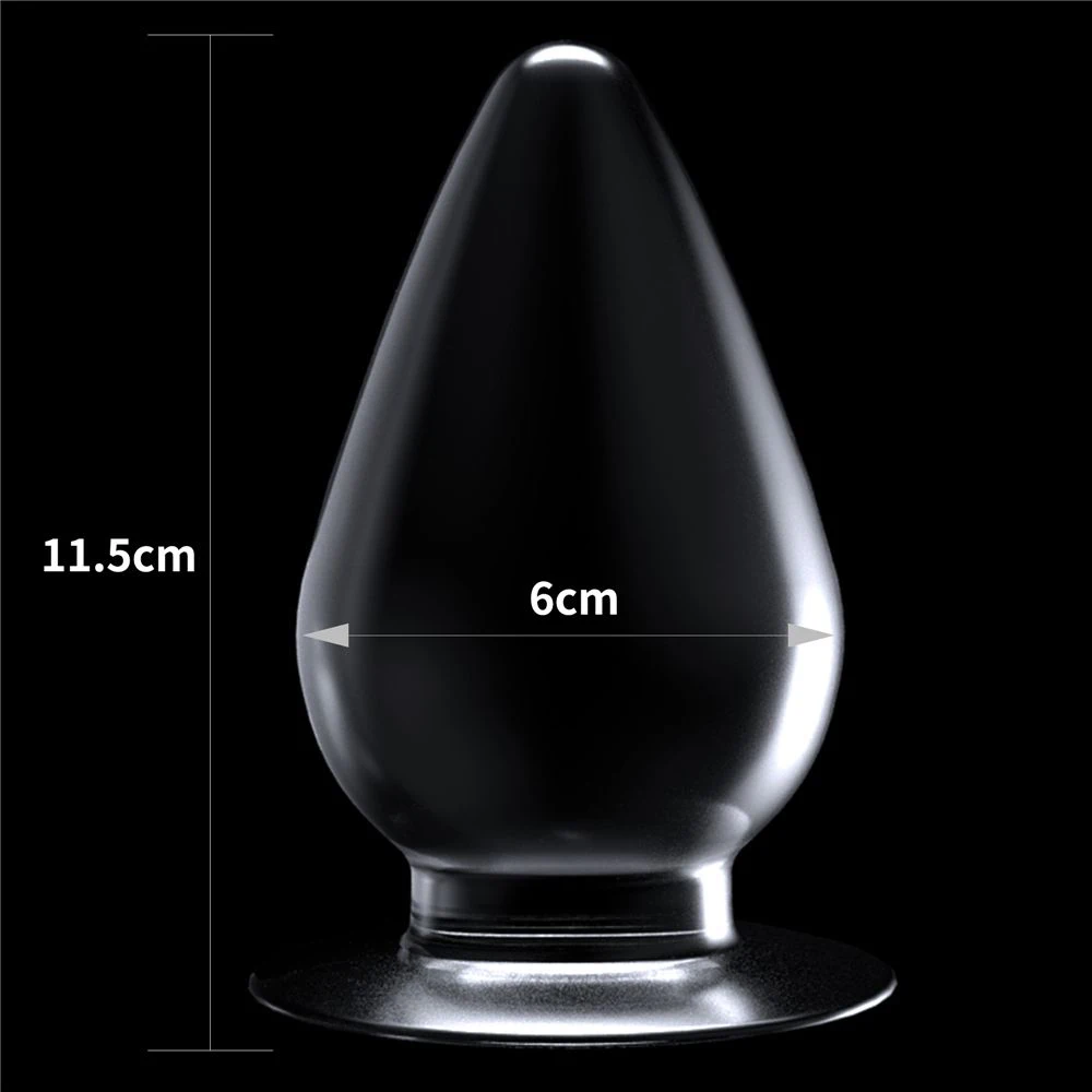 Прозрачная анальная пробка Flawless Clear Anal Plug - 11,5 см., Lovetoy