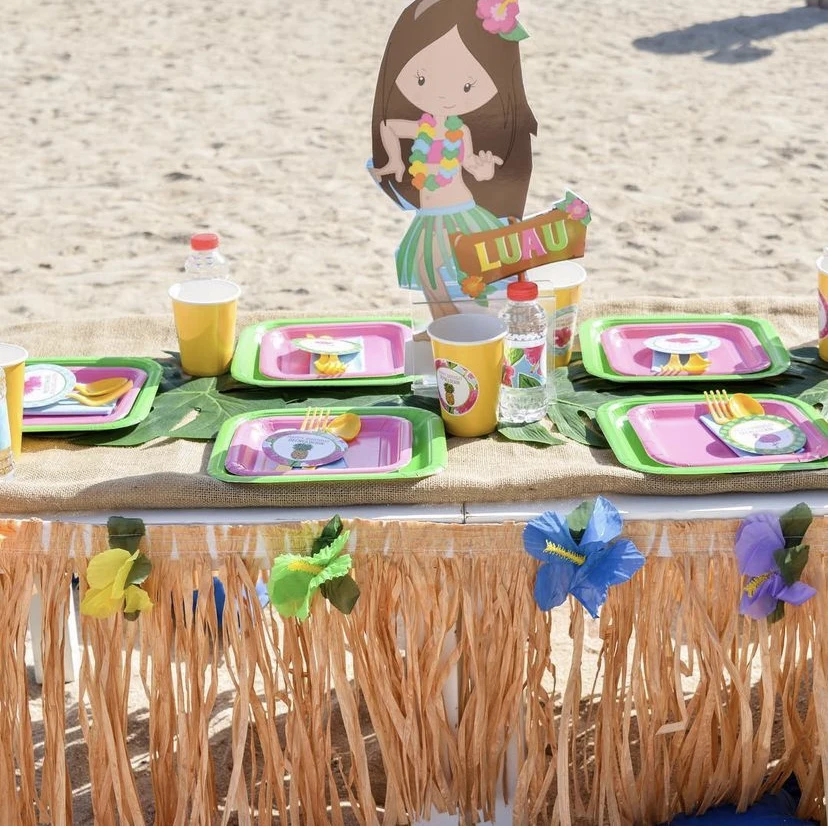 Гавайская темативечерние Гавайский пляж летние тропические фламинго товары для