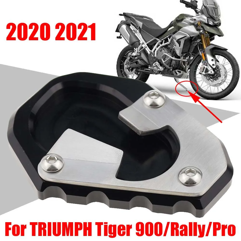 

For TRIUMPH Tiger900 Tiger 900 Rally Pro 2020 2021 Motorcycle Accessories Kickstand Foot Side Stand Enlarger Extension Pad Plate