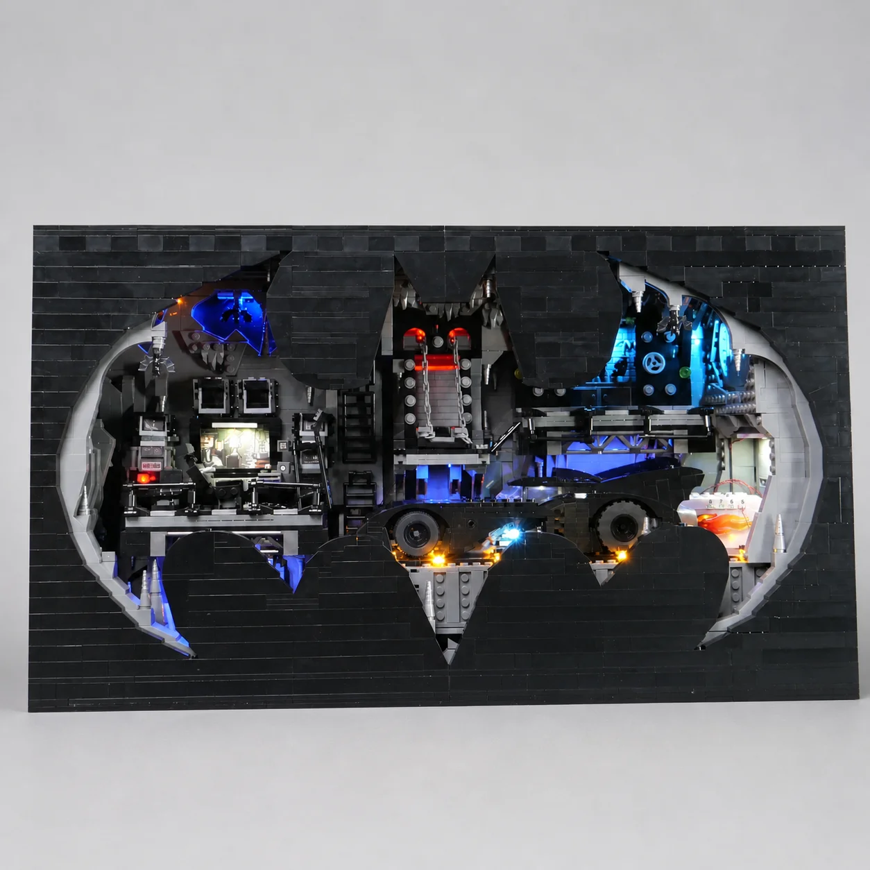 Фото Комплект светодиодного освещения для конструктора 76252 Batcave Shadow Box, набор для самостоятельной сборки, декоративная подсветка, совместимая модель (кирпичики в комплект не входят) №2