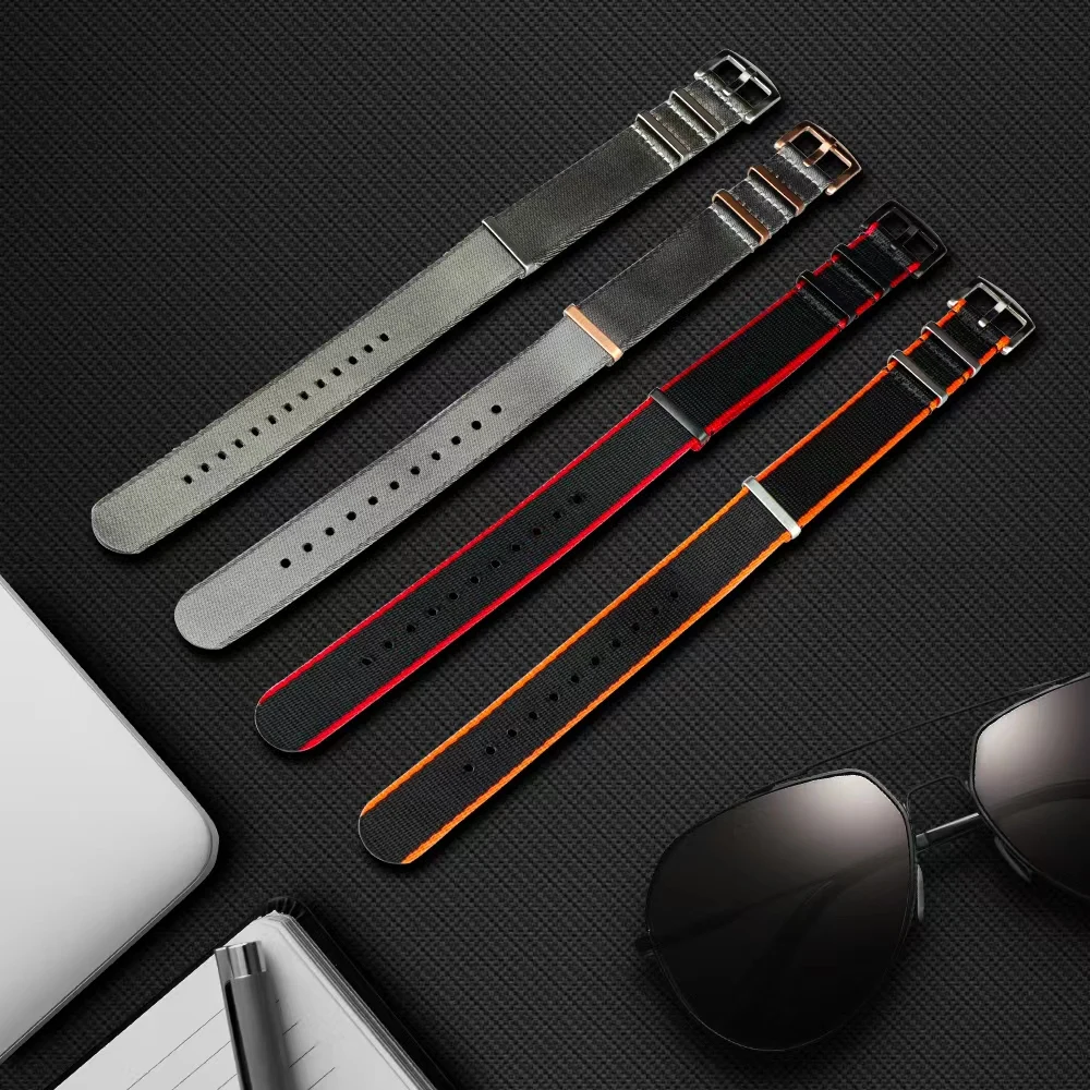 

Hnatuy 22mm Width Men Quartz Watch Band Women Watches Strap Man Wrist Watch Accessories Fashion Luxuri Brand Watchband Universal