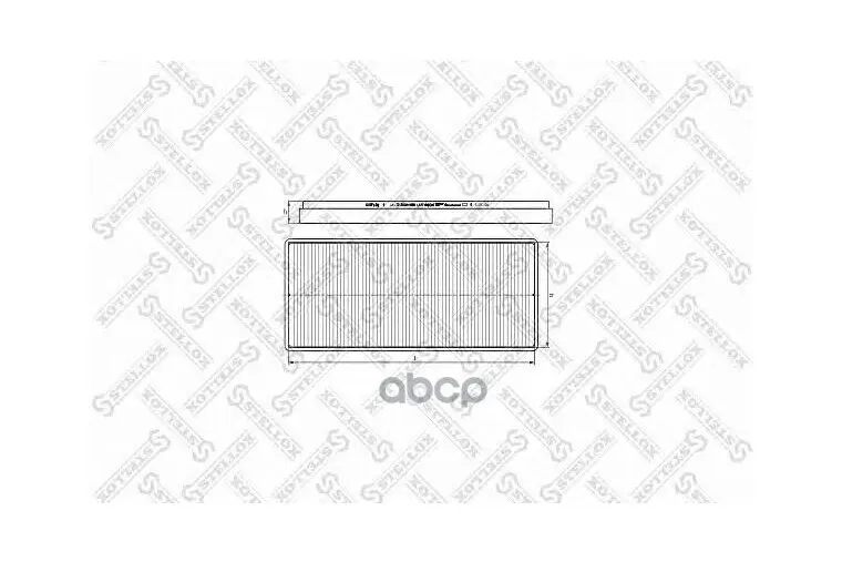 87-11801-Sx_фильтр Воздушный! Кабины L470 B178 H70man Tga, Tg-L,Omn 00- Stellox арт. 87-11801-SX