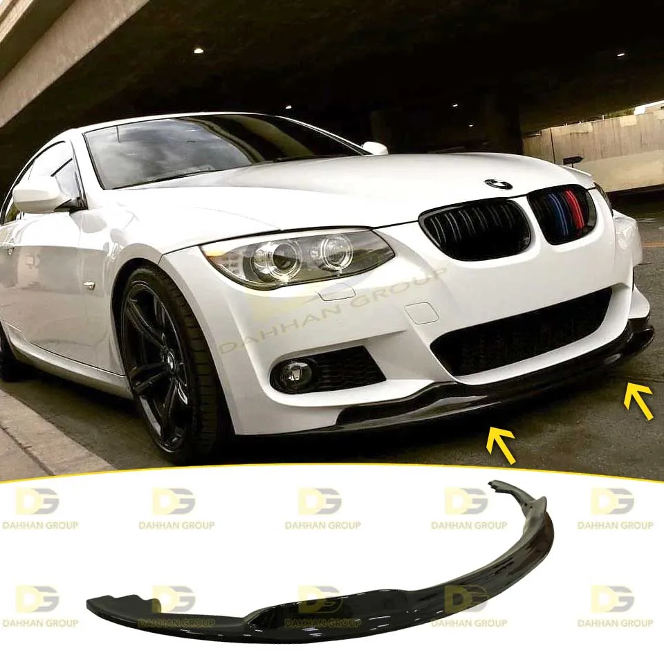 B.M.W 3 Series E92 LCI 2009 - 2013 M Sport / M Tech Bumper Lip Splitter Spoiler Wing Extension ARK STYLE Gloss Black Plastic