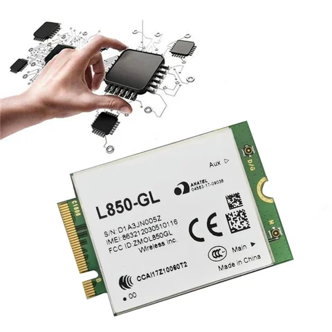 Компьютерные запчасти Модуль WWAN L850-GL + антенна 4G LTE Cat9 M.2 LTE и карта WCDMA для маршрутизатора Keenetic