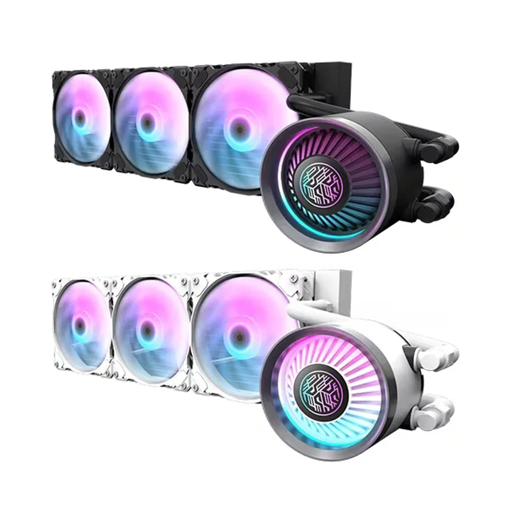 ☆ Темная вспышка охладитель воды Туманность DN-360 ARGB (черный)