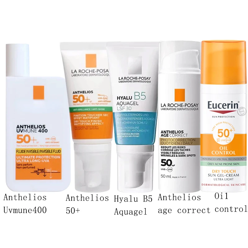 

La Roche Posay ANTHELIOS UVMUNE400 ANTHELIOS SPF 50+ Hyalu B5 ANTHELIOS Age Correct Eucerin Oil Control Sunscreen