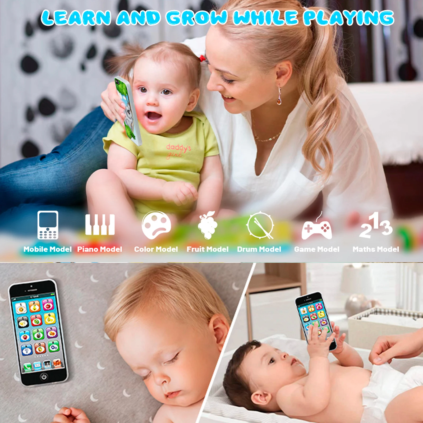 Мобильная игрушка для изучения английского языка детей с USB-кабелем