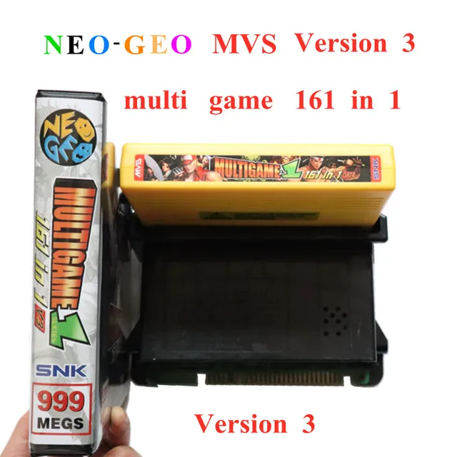 SNK 161 in 1 games SNK Cart  MVS Cassette Neo Geo Jamma 161 in 1 Multi Game Cartridge  Multigame PCB board Updated Version V3 1