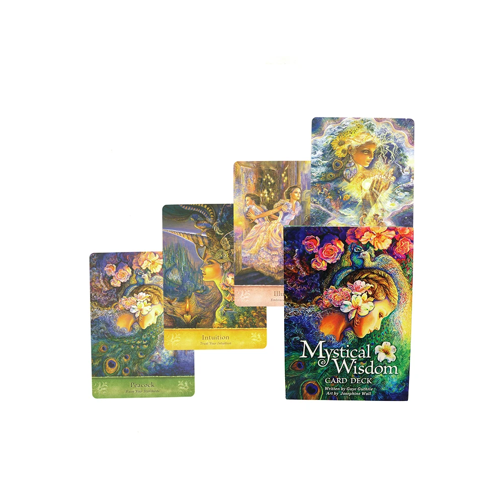 

New Mystical Wisdom Divination Oracle Cards Deck Mysterious Fate English With Guidebook Tarot Cards for Beginners