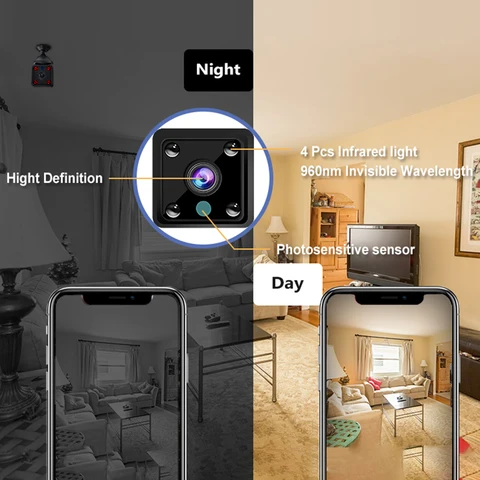 Видеорегистратор WiFi Mini Camera X6 Micro Surveillance Tiny Cams