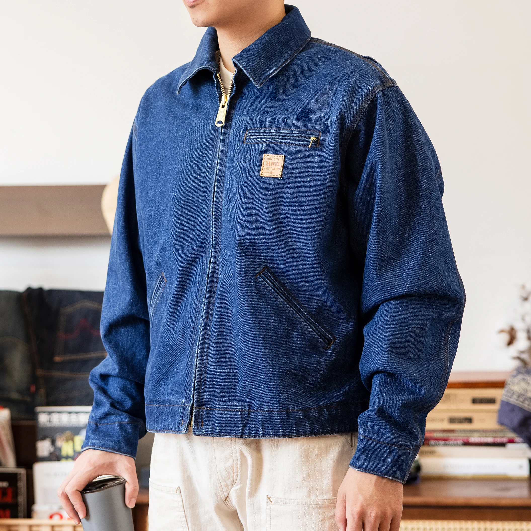 Женская хлопковая парусиновая куртка большие размеры