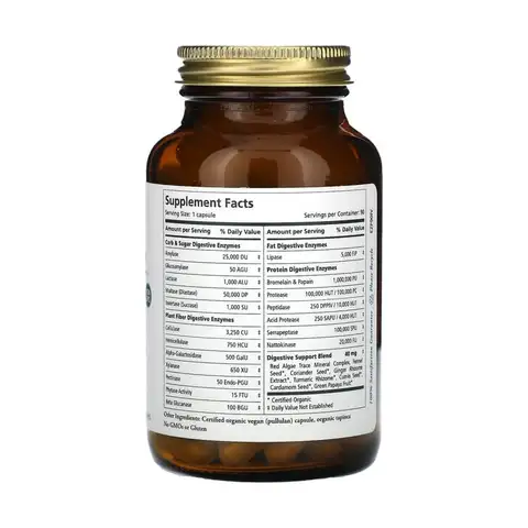 Pure Synergy, Enzyme Power, пищеварительная поддержка , 90 капсул