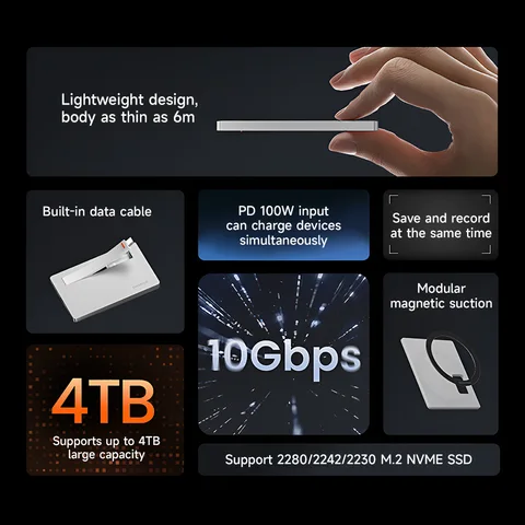 Flash Drive Plus Magnetic Hard Box M.2 NVMe Solid-State Magsafe External Expansion SSD ReadeR Совместимость