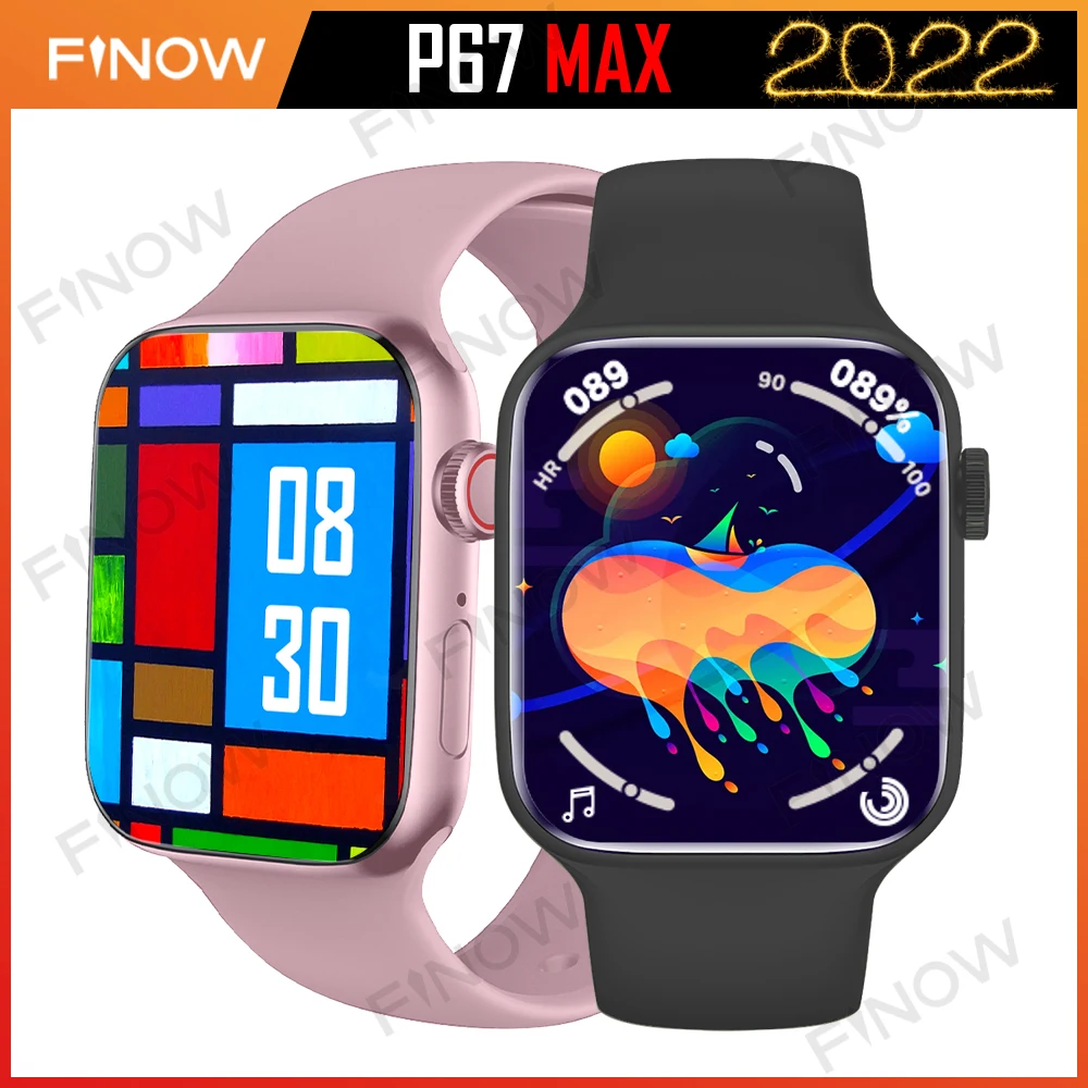 

Finow P67 MAX Smart Watch Original Series 7 1.92" NFC 45mm Stainless Steel Case Smartwatch Men Women Reloj Hombre PK DT7 HW7 Pro